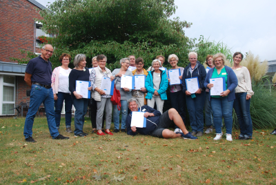 Abschlussfoto des Kurses der Nachbarschaftshilfe 