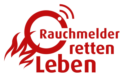 Schriftzug: Rauchmelder retten Leben