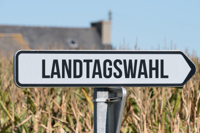 Schild Landtagswahl