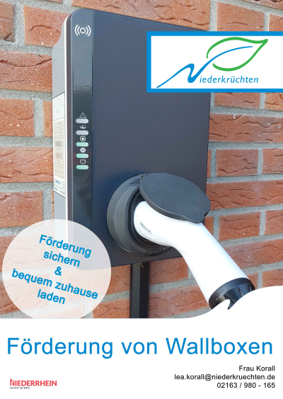 Plakat Förderung von Wallboxen Plakat Förderung von Wallboxen